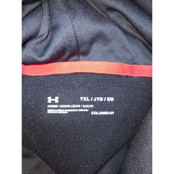 Under Armour Kids Loose Fit Coldgear Black Hoodie YXL - Picture 5 of 6